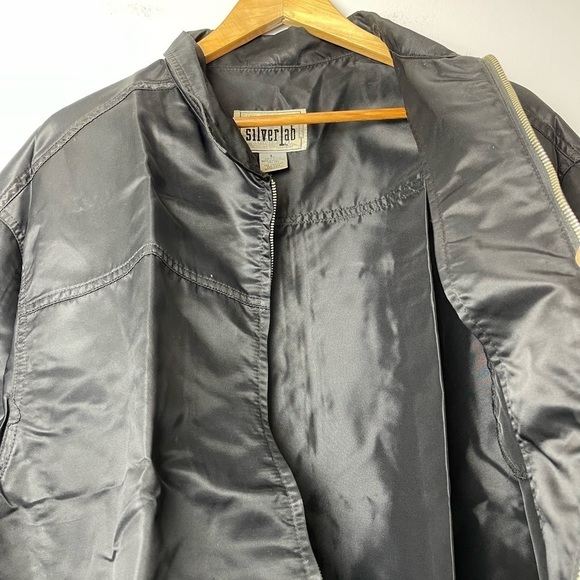 Vintage Levi’s Silver Tab 100% Nylon  Windbreaker Jacket size L - Picture 4 of 5
